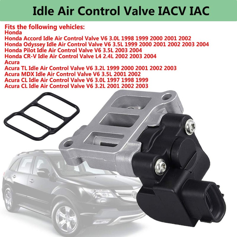 LIYYOO 16022-P8A-A01 Idle Air Control Valve IACV IAC with Gasket,Compatible with Honda Accord Odyssey Pilot CR-V Acura CL TL MDX V6 3.0L 3.2L 3.5L Replaces 16022-P8A-A02,16022-P8A-A03 - Image 3